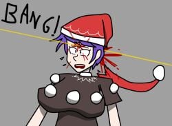 big_breasts blood crash2262 death doremy_sweet female female_death gore gore_focus guro headshot large_breasts no_sex self_upload shot_in_head solo tagme touhou violence
