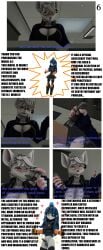 3d 3d_(artwork) 5naptrap absurd_res android animal_humanoid anthro armored_body balls big_breasts black_body black_nails blue_body blue_clothing blue_eyes blue_gloves blue_hair blue_handwear book bottomwear breasts clothing colored_nails comic comic_sans digital_media_(artwork) duo ear_piercing erection female female/female futanari garage genitals gesture gloves hair hand_gesture handwear herm hi_res holding_balls holding_penis humanoid intersex intersex/female living_machine long_ears looking_at_balls looking_at_genitalia looking_at_penis looking_at_viewer lore low_light machine mammal mammal_humanoid mechanical_penis metallic_body mimi_sentry murid murine nails officer_flint_(foresttherotten) one_eye_obstructed orange_clothing orange_eyes orange_gloves orange_handwear penis piercing pink_fingers rat reading reading_book robot robot_humanoid rodent rodent_humanoid skirt smile smiling_at_another smiling_at_viewer source_filmmaker_(artwork) team_fortress_2 text thumbs_up uniform valve warfare_flint white_body white_hair yellow_eyes