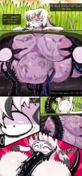 anthro belly_bulge big_breasts big_nipples breast_expansion breeding_slave bubble_ass bubble_butt busty_boy forced helpless huge_breasts impregnation inflated_belly kankaku_shadan khadhunter7 lurker_(species) lurkered male milking_tentacles pregnant_belly pregnant_male prowler_(khadhunter7) raped_by_monster tentacle tentacle_bondage tentacle_gag tentacle_penetration tentacle_rape tentacle_sex tentacle_transformation tired tired_look