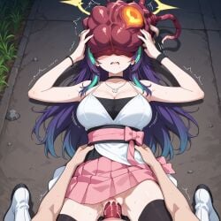 ai_generated anime_girl female hispanic_virtual_youtuber loi_muna meat_spore mind_break mind_control munavt ne-α_type resident_evil resident_evil_3_remake swallowing virtual_youtuber vore vtuber