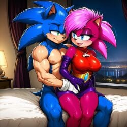 ai_generated ass ass_grab blue_body breasts clothed female from_behind green_eyes hug imminent_sex incest indoors long_dress looking_at_another looking_pleasured lovely magenta_fur male male/female night on_bed penis pink_hair purple_dress purple_skirt red_shirt seductive seductive_look sonia_the_hedgehog sonic_(series) sonic_the_hedgehog sonic_the_hedgehog_(series) sonic_underground straight
