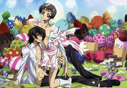 candy code_geass lelouch_lamperouge male multiple_males rolo_lamperouge tagme yaoi