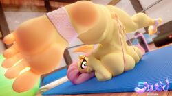 1girls 3d anthro ass ass_bigger_than_head big_ass big_breasts big_butt blue_eyes breasts breasts_bigger_than_head bubble_butt clothing curvaceous curvy curvy_figure feet female female_only fluttershy_(mlp) foot_fetish friendship_is_magic furry g-string hasbro huge_ass huge_breasts innie_pussy long_hair looking_at_viewer low-angle_view mostly_nude musk musk_clouds musky_butt my_little_pony pegasus pink_hair pony pussy snuddy soles solo solo_female splits steam steaming_body steamy_breath sweat sweating sweaty sweaty_body sweaty_breasts sweaty_butt sweaty_thighs thick_thighs upside-down upside-down_splits voluptuous voluptuous_female wide_hips wings yoga