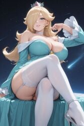 1girls ai_generated big_ass big_breasts big_butt blonde_hair blue_dress blue_eyes blue_fingernails blush choker cleavage colored_nails crossed_legs crown curvaceous curvaceous_female curvaceous_figure curves curvy curvy_body curvy_female curvy_figure curvy_hips curvy_thighs cyan_eyes dress dress_lift earring earrings eyelashes female female_focus female_only fingernails galaxy garter garter_belt garter_straps garters grin grinning_at_viewer hair_ornament hair_over_one_eye hi_res high_heels high_quality high_resolution highres hips hourglass_figure large_ass large_breasts light-skinned light-skinned_female light_skin lips lipstick long_bangs long_dress long_hair mario_(series) mature mature_female mature_woman mommy night nintendo pale-skinned_female pale_skin parted_lips pose posing princess princess_rosalina robe seductive seductive_look seductive_pose seductive_smile self_upload sexy_pose sky smile smiling smiling_at_viewer space star super_mario_bros. super_mario_galaxy thick_ass thick_hips thick_legs thick_thighs thigh_highs thighhighs thighs velutinx voluptuous voluptuous_body voluptuous_female wide_hips wide_thighs yellow_hair