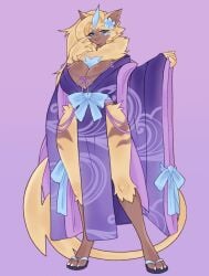 aurora_(nbanoob) big_breasts breasts cleavage female furry huge_breasts moonphase pokemon pokemon_(species) tagme thick_thighs wide_hips zeraora