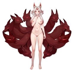 9_tails ahri animal_ear_fluff animal_ears animal_girl areolae big_breasts blonde_hair breasts busty censored cleavage clothing curvaceous curves curvy curvy_body curvy_female curvy_figure curvy_hips eyelashes eyeliner eyeshadow facial_markings female fluffy fluffy_ears fluffy_tail fluffy_tails fox fox_ears fox_girl fox_tail furry_tail hourglass_figure humanoid immortalized_legend_ahri inner_ear_fluff kemonomimi kitsune large_breasts league_of_legends light-skinned_female light_skin long_hair multiple_tails naked navel nine_tailed_fox nipples pale-skinned_female pale_skin pink_nipples riot_games tail vastaya video_games vodka13 yellow_eyes