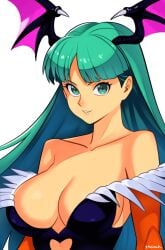 breasts darkstalkers female female_only looking_at_viewer morrigan_aensland smgold solo succubus tagme