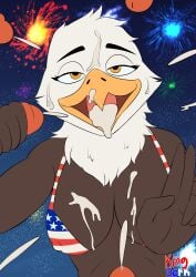 2024 4th_of_july absurd_res accipitrid accipitriform ahe_gao anthro avian bald_eagle bird bodily_fluids breasts brown_body brown_feathers bukkake cleavage clothed clothing cum cum_in_mouth cum_inside cum_on_breasts cum_on_face eagle feathers female fireworks gangbang genital_fluids genitals gesture group group_sex hand_gesture handjob hi_res holidays kingdorkster looking_pleasured male male/female multicolored_body multicolored_feathers nipple_outline open_mouth open_smile penile penis sea_eagle sex smile tongue tongue_out two_tone_body two_tone_feathers v_sign white_body white_feathers yellow_eyes