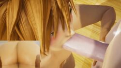 10_seconds 2boys 3d animated big_ass blowjob blue_eyes brown_hair fellatio femboy gay honey_select kingdom_hearts large_penis light-skinned_male light_skin on_knees oral pale-skinned_male pale_skin penis roseza shorter_than_10_seconds sora sora_(kingdom_hearts) sound tagme trap video yaoi