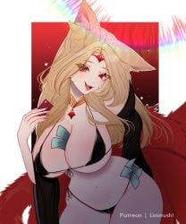 9_tails ahri animal_ear_fluff animal_ears animal_girl big_breasts blonde_hair breasts child_bearing_hips cleavage clothing curvaceous curves curvy curvy_body curvy_female curvy_figure curvy_hips eyelashes eyeliner eyeshadow facial_markings female fluffy fluffy_ears fluffy_tail fluffy_tails fox fox_ears fox_girl fox_tail furry_tail hips hourglass_figure huge_breasts humanoid immortalized_legend_ahri inner_ear_fluff kemonomimi kitsune large_breasts league_of_legends light-skinned_female light_skin limmushi long_hair meme money multiple_tails nine_tailed_fox pale-skinned_female pale_skin riot_games tail thick_thighs thighs vastaya video_games voluptuous wide_hips yellow_eyes