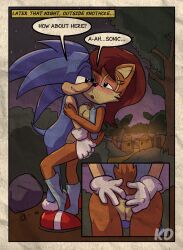 anal_fingering ass_grab comic_panel female kinky_demon sally_acorn sonic_the_hedgehog sonic_the_hedgehog_(comics)