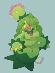 big_breasts breasts female maractus no_humans pobblebonked pokémon_(species) pokemon pokemon_transformation tagme thick_thighs transformation wide_hips