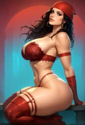 1girls ai_generated ass bazoombasakimbo big_ass big_breasts black_hair breasts curvy_body curvy_female curvy_figure daredevil_(series) duplicate elektra_natchios female_focus female_only high_resolution huge_breasts long_hair marvel marvel_comics mature_female thick_thighs voluptuous voluptuous_female