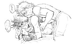 2boys battle_tendency blush caesar_zeppeli gay jojo's_bizarre_adventure joseph_joestar male male/male male_only yaoi