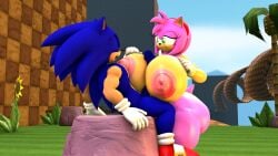 amy_rose big_ass big_breasts big_penis blueapple boobjob cobaltapple penis sonic_(series) sonic_the_hedgehog