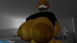 3d 3d_animation animated areola areolae bellavr big_breasts breasts breasts_bigger_than_head breasts_out female female_focus five_nights_at_freddy's five_nights_at_freddy's_2 hanging_breasts hyper hyper_areola hyper_breasts hyper_nipples looking_at_viewer looking_pleasured monster monster_girl nipples no_sound round_breasts solo tagme tongue tongue_out toy_chica toy_chica_(cyanu) toy_chica_(fnaf) video vr vr_media vrchat vrchat_avatar vrchat_media vrchat_model