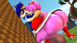 amy_rose big_ass big_breasts big_penis blueapple cobaltapple cum cum_in_mouth penis pussy_juice pussy_juice_drip sonic_(series) sonic_the_hedgehog