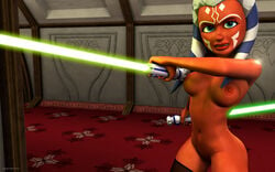 1girls 2012 3d ahsoka_tano clone_wars coruscant female female_only green_lightsaber jedi jedi_padawan kondaspeter lightsaber senate_building solo star_wars tagme the_clone_wars:_season_four togruta