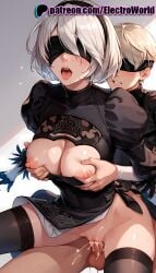 1boy abs ahe_gao ahe_gao ai_generated anal anal_sex anal_sex blush breast_grab breasts breasts cum cum_in_ass cum_in_pussy cum_inside doggy_style electroworld excessive_cum female female female_focus nier nier:_automata nier_(series) nipples nude nude_female open_mouth pussy pussy_juice semen semen_on_ass sex sperm vaginal_penetration vaginal_penetration vaginal_sex yorha_2b