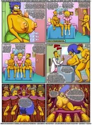 2girls aged_up bart_simpson big_breasts big_penis blue_hair breasts brompolos cheating_wife cletus_spuckler clothing comic_page english_text erection female green_dress huge_breasts hugo_simpson human large_breasts lisa_simpson looking_at_another male marge_simpson mayor_quimby moe_szyslak multiple_boys nipples nude_female nude_male page_36 page_number penis professor_frink riukykappa seymour_skinner smile straight the_simpsons veiny_penis ventzcomics ventzx yellow_body yellow_skin