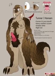 dogteeth fat hairy knotted_penis male_only no_sex pangolin reference_sheet sprunki tunner_(sprunki)