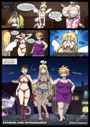 angel angel_wings anime anthro anthropomorphic big_breasts bikini breasts bulge bulge_through_clothing cleavage comic comic_page crimvael daisy_dukes elf elza_(ishuzoku_reviewers) feet female furry gender_bender gender_transformation guinea_(ishuzoku_reviewers) halo head_swap headswap high_heel_boots high_heeled_boots high_heels huge_breasts human interspecies ishuzoku_reviewers jan-hen jean_shorts male manga massive_breasts minotaur minotaur_female nightie nipples_visible_through_clothing old_woman older_female open_mouth piltia pumps pussy retrosqueeze saggy_breasts sandals sideboob small_breasts speech_bubble stunk transformation underboob what zel_(ishuzoku_reviewers)