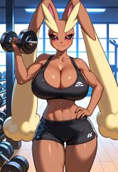 lopunny from nintendo by kemonogirls