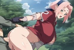 ai_generated big_breasts dogvahkiin naruto_(series) sakura_haruno sex sex_from_behind