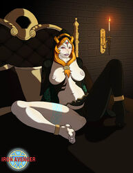 1girls bed candle ironavenger midna solo the_legend_of_zelda twili twili_midna twilight_princess