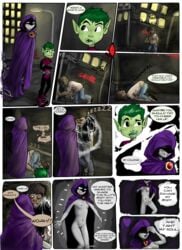 beast_boy comic dc dc_comics female garfield_logan hetero imaajfpstnfo rachel_roth raven_(dc) smooth_skin styx teen_titans