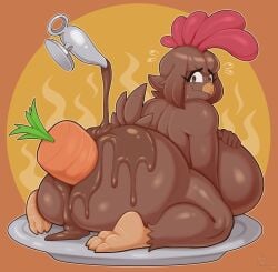1girls 2025 anthro anthro_female ass ass_bigger_than_head ass_focus avian avian_humanoid back_view beak big_ass big_breasts big_butt big_hips big_thighs bird bird_girl bird_humanoid bodily_fluids breasts breasts_bigger_than_head brown_body brown_eyes brown_feathers bubble_ass bubble_butt butt_focus carrot carrot_dildo carrot_in_ass chicken chicken_girl chicken_humanoid chubby chubby_female completely_naked completely_naked_female completely_nude completely_nude_female curvy curvy_body curvy_female curvy_figure curvy_hips curvy_thighs embarrassed embarrassed_female embarrassed_naked_female embarrassed_nude_female fat fat_ass fat_butt feathers female female_anthro food food_fetish food_in_ass food_penetration food_play freckles freckles_on_face furry furry_female galliform hips hot huge_ass huge_breasts huge_butt huge_hips huge_thighs humanoid hyper hyper_ass hyper_breasts hyper_butt improvised_dildo improvised_sex_toy large_ass large_breasts large_butt large_thighs looking_at_viewer looking_back massive_ass massive_breasts massive_butt massive_thighs mehdrawings naked naked_female nude nude_female on_plate penny_jenkins_(simplifypm) phasianid plate shy shy_smile simple_background smile solo solo_female sweat sweatdrop sweating tail thanksgiving wide_hips