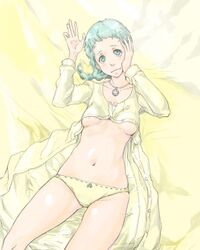 1girls adult fuuka_yamagishi looking_at_viewer panties partially_clothed persona persona_3 persona_4:_the_ultimate_in_mayonaka_arena persona_4_arena persona_4_arena_ultimax pointy_chin ponytail shy small_breasts solo solo_female solo_focus tagme yamagishi_fuuka