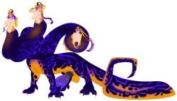 black_scales diplomacyraptor diplomacyraptor_oc dragon_cock futa_focus futa_only futanari horns hydra large_breasts large_cock mind_flayer monster monster_cock monster_futa monster_girl multiple_cocks multiple_heads non_mammal_taur orange_scales paws poisonous psychic purple_scales ringwaldt scales tail talons taur thick thick_legs thick_tail thick_thighs white_skin