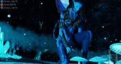 1futa 3d avatar avatar:_fire_and_ash avatar:_the_way_of_water blue_body female hood_nsfw marvel na'vi na’vi neytiri sfm_hood she-venom venom venom_(marvel)