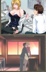 1boy 1girls adult_and_teenager age_difference assertive assertive_female before_sex bible_black bible_black_new_testament big_breasts blonde_hair blue_eyes bob_cut breasts brown_hair busty classroom curvaceous dress duo_focus earrings flashback flirting gakuran hospital huge_breasts imminent_sex infirmary kissing kitami_reika labcoat lipstick looking_at_another looking_at_each_other looking_at_partner lovers makeup mature mature_female milf no_bra no_bra_under_clothes older_female_and_younger_male pants revealing_clothes school_nurse school_nurse_and_student school_uniform screencap seducing shin_bible_black shirt short_hair skimpy skimpy_clothes skirt smile smirk stockings straight teacher_and_student thighhighs third-party_edit undressing unprofessional_behavior voluptuous yamanishi_naoto