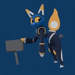 3d_(artwork) 3d_animation :3 animated anthro blue_body digital_media_(artwork) dildo domestic_cat e621 esix felid feline felis female female_penetrated fire flaming_tail frollicc looking_at_another looking_back looking_back_at_another loop machine male male/female mammal mascot robot sex sex_toy solo standing standing_sex tail vaginal vaginal_insertion vaginal_penetration yellow_eyes