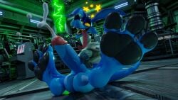 3:4 3_toes 3d 3d_model activision anthro blue_body blue_fur blue_skin claws clothing crash_(series) cum cum_in_penis digital digital_media_(artwork) dizzy dizzy_eyes eyebrows eyebrows_raised fangs fangs_out feet feet_fetish feet_focus fur furry furry_male hi_res high_resolution kangaroo male male_focus male_only mouth mouth_open open_mouth paws penis penis_size_difference red_sclera ripper_roo saliva saliva_on_tongue samthemann sitting sitting_down stars straitjacket tagme teeth teeth_showing toe_claws toes tongue tongue_out yellow_eyes