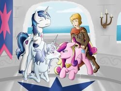 alicorn amalthea_(tlu) crossover equine fearingfun friendship_is_magic group_sex horn human interspecies lady_amalthea my_little_pony prince_lir princess_cadance_(mlp) sex shining_armor_(mlp) tail the_last_unicorn unicorn