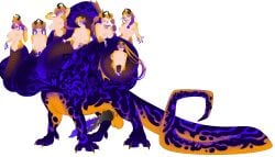 black_scales diplomacyraptor diplomacyraptor_oc dragon_cock futa_focus futa_only futanari horns hydra large_breasts large_cock mind_flayer monster monster_cock monster_futa monster_girl multiple_cocks multiple_heads non_mammal_taur orange_scales paws poisonous psychic purple_scales ringwaldt scales tail talons taur thick thick_legs thick_tail thick_thighs white_skin