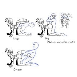 1boy all_fours anon antennae_(anatomy) bug bug_girl bugseid doggy_style female human sex_from_behind stinger wasp
