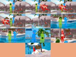 3d 3girls anthro ass beryl_(fishysberyl) bikini blue_hair blue_one-piece_swimsuit blue_skin breasts cleavage embarrassed embarrassed_female embarrassed_naked_female embarrassed_nude_female embarrassed_nude_futa female fishabelle furry green_skin koikatsu leotard long_hair navel nipples nude one-piece_swimsuit penis pool public_exposure public_humiliation public_indecency public_nudity pussy red_skin short_hair stolen_bikini stolen_clothes stolen_swimsuit stripped_naked tagme velocity_wolf wardrobe_malfunction wolf xboxking37 yellow_bikini