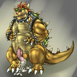 bowser bristles cum green_shell koopa male_only mario_(series) nintendo shell spiky_shell tagme