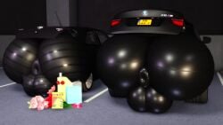 16:9 3d_(artwork) 3d_animation animated anus ass balls big_balls big_butt black_body bmw car digital_media_(artwork) dire_car dire_machine duo feral flower genitals huge_ass huge_balls inanimate_object living_car living_machine living_vehicle machine male male_focus male_only no_sound parking_garage plant presenting presenting_hindquarters puffy_anus rear_view shaking_butt short_playtime tagme toyota vehicle video webm widescreen willie_piv