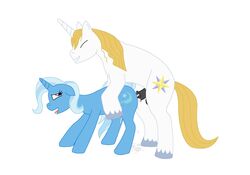 bluebloodfan91 feral_on_feral friendship_is_magic horse horsecock my_little_pony prince_blueblood smooth_skin trixie_lulamoon