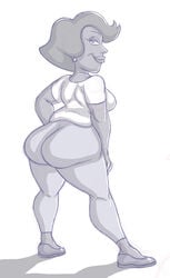 1girls ass big_ass donna_tubbs family_guy female female_only greyscale looking_back monochrome rear_view solo tagme the_cleveland_show unknown_artist