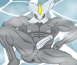 anthro buffurun color front_view kyurem male male_only pokemon solo