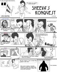 2d after_sex b-intend black_and_white comic fellatio femdom handjob kenshi_takahashi kung_lao monochrome mortal_kombat mortal_kombat_(2011) sex sheeva sheeva_(mk9) shokan sub-zero tagme two-handed_handjob two_hands_handjob