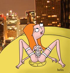 1girls bad_anatomy candace_flynn cosplay crossover crossover_cosplay disney disney_channel disney_xd female female_only ginger helix human leeloo leeloo_(cosplay) nipples phineas_and_ferb solo solo_female tagme the_fifth_element white_female