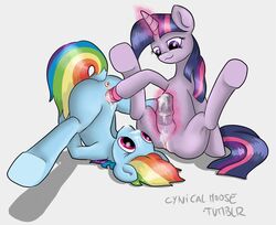 cynicalmoose friendship_is_magic my_little_pony rainbow_dash_(mlp) smooth_skin twilight_sparkle_(mlp)