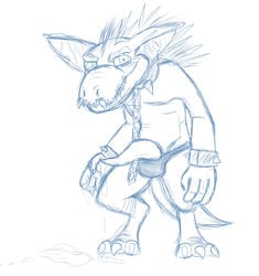 kobold male_only orcs_must_die! penis sketch tagme